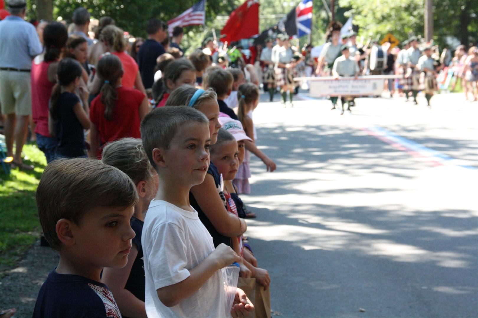 Hingham Children Watching the Parade Processions